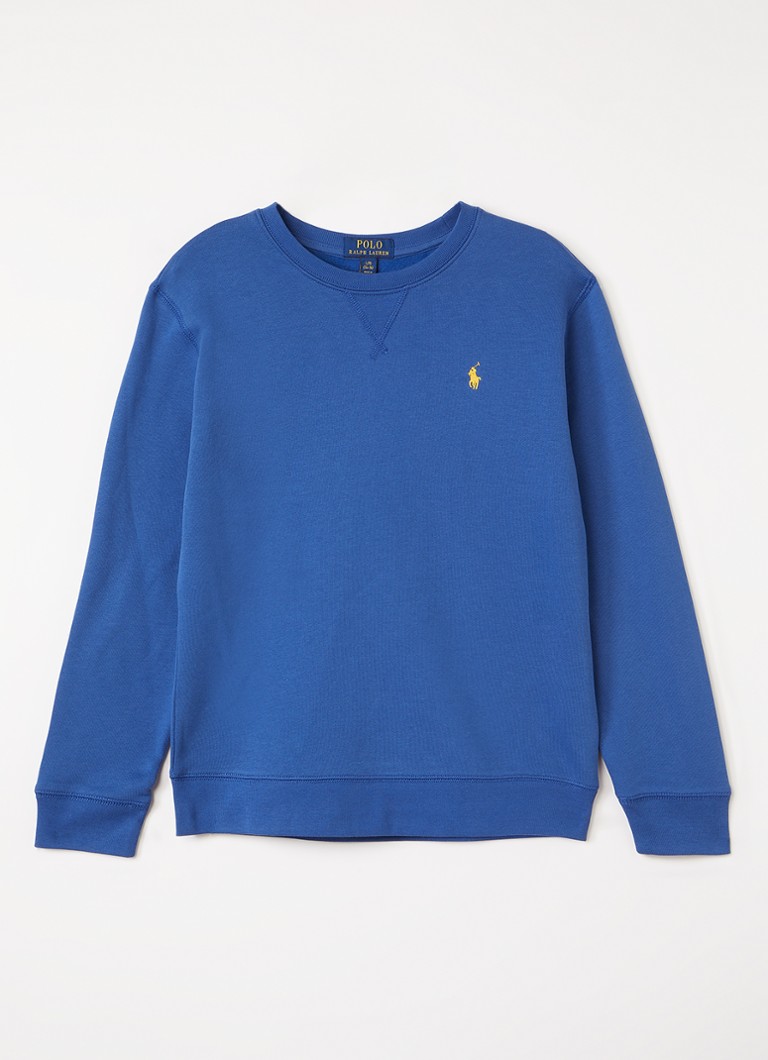 Ralph Lauren Jongens Sweater met logoborduring in de kleur Blauw, maat: XL=164