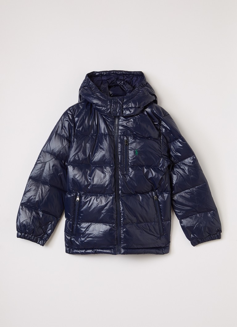Ralph Lauren Jongens Puffer jack met donsvulling in de kleur Donkerblauw, maat: 152=L