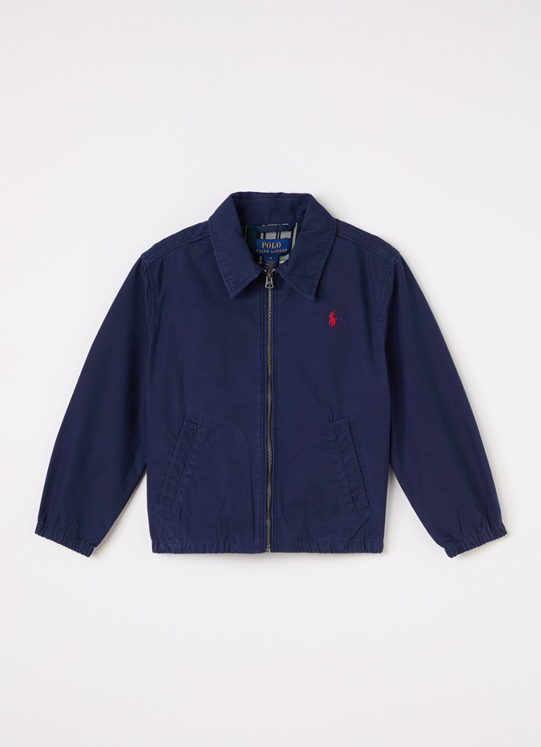 Ralph Lauren Jongens Bayport jack met logoborduring in de kleur Donkerblauw, maat: 4J=104
