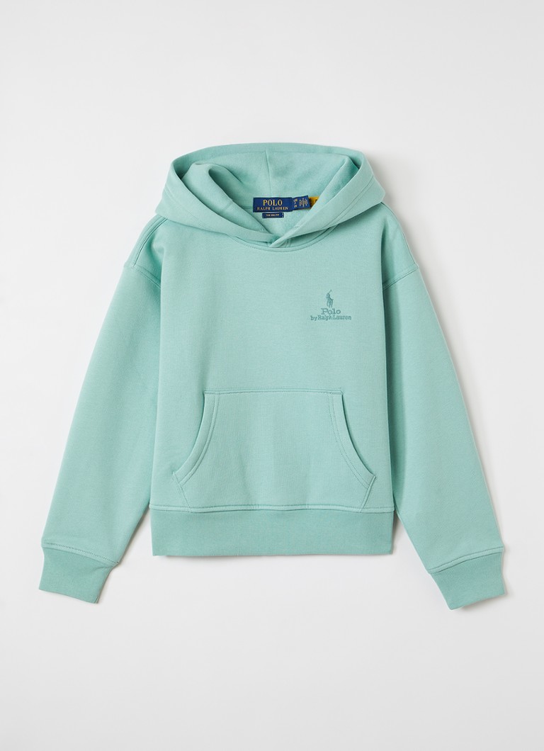 Ralph Lauren Jongens Hoodie met logoprint in de kleur Mint, maat: XL=164