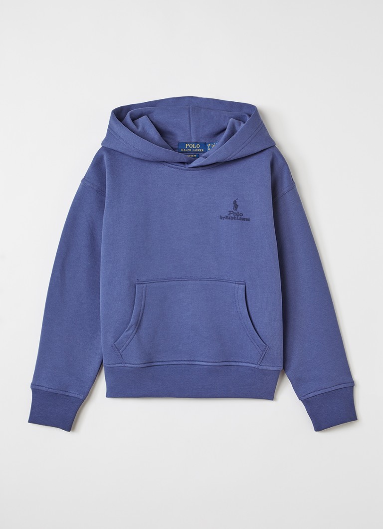 Ralph Lauren Jongens Hoodie met logoprint in de kleur Donkerblauw, maat: L=152