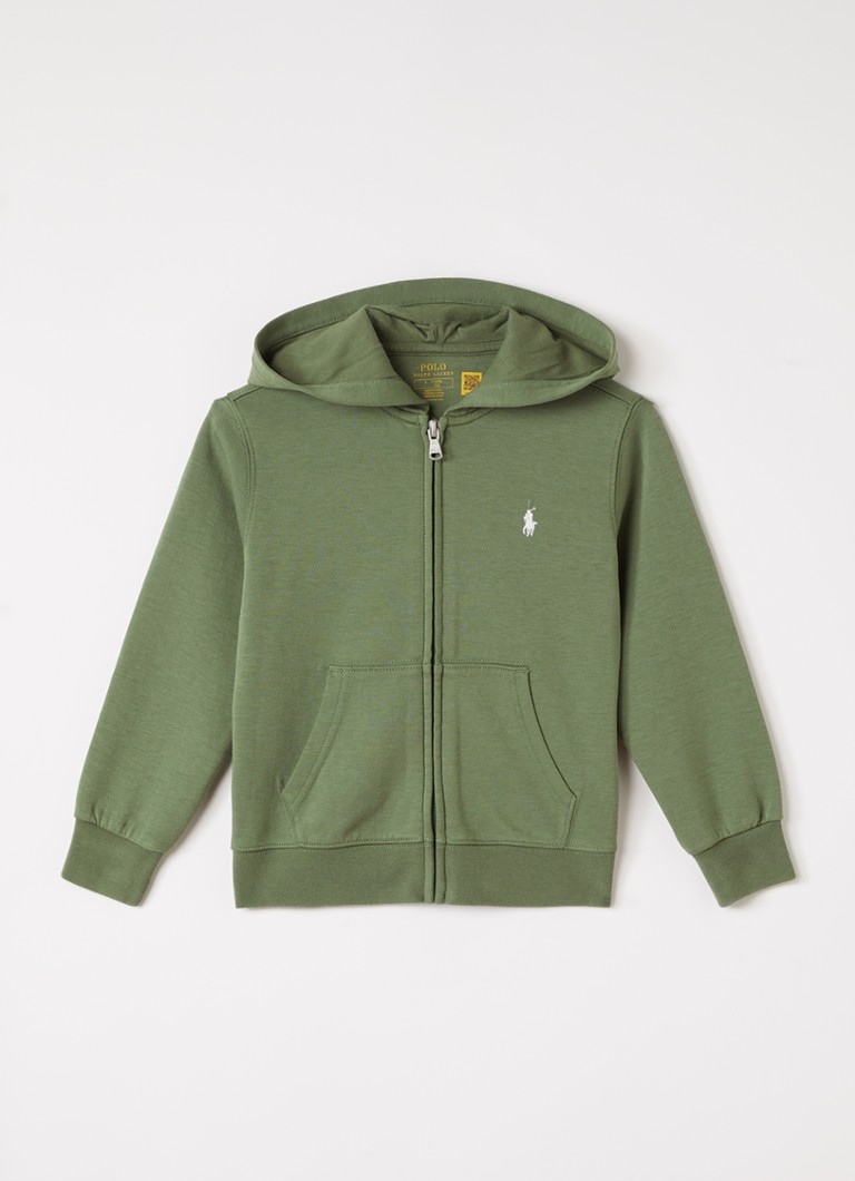 Ralph Lauren Jongens Sweatvest met capuchon in de kleur Groen, maat: L=152