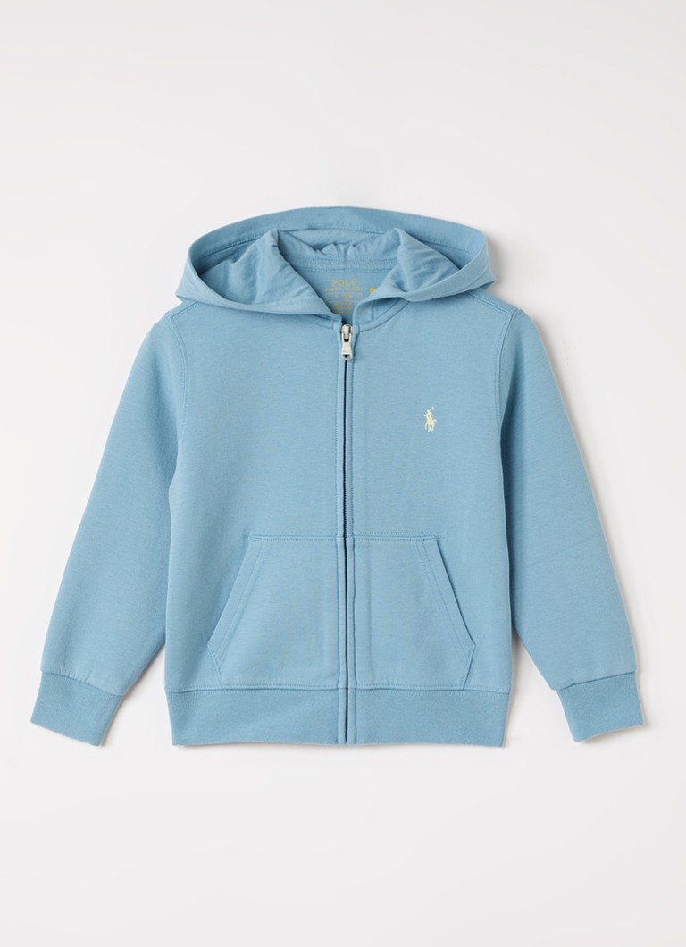 Ralph Lauren Jongens Sweatvest met capuchon in de kleur Blauwgrijs, maat: XL=164