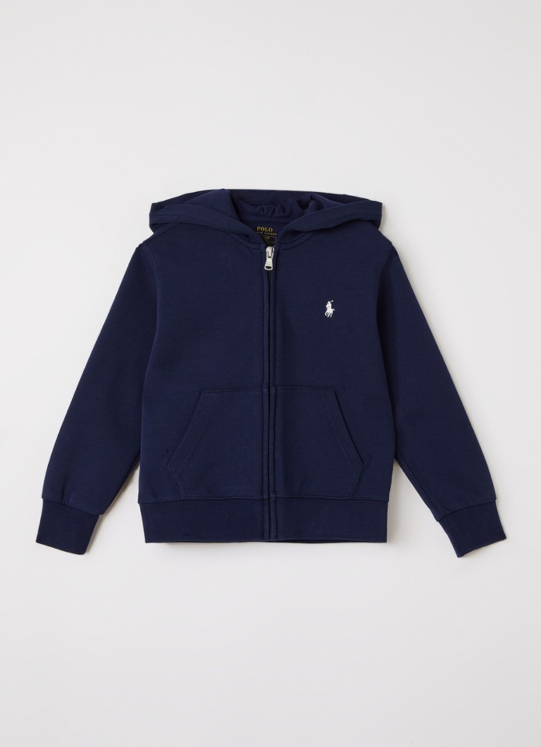 Ralph Lauren Jongens Sweatvest met capuchon in de kleur Donkerblauw, maat: S=128