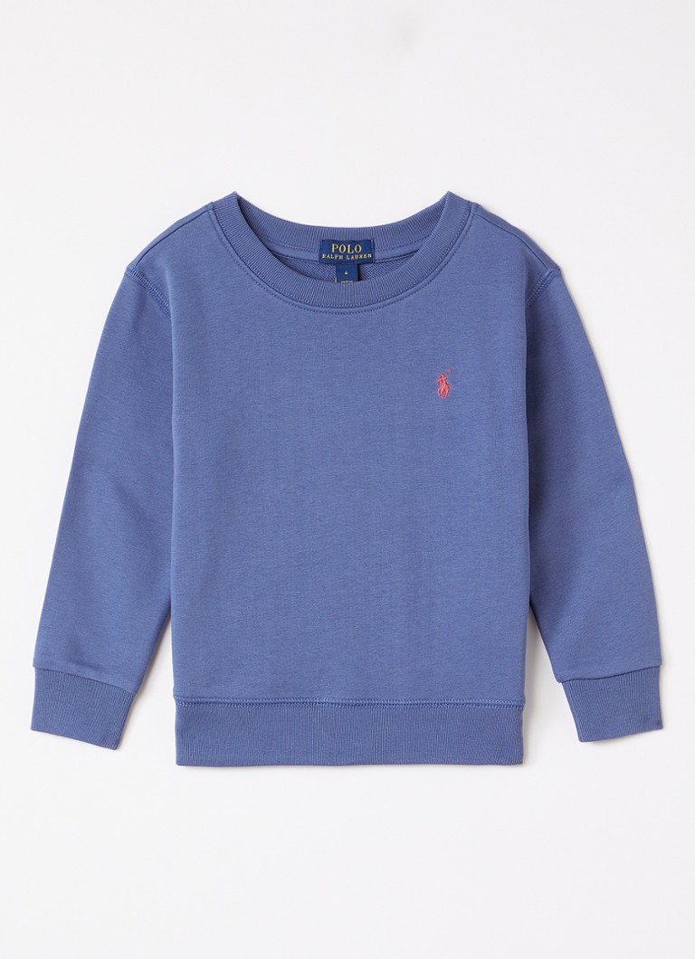 Ralph Lauren Jongens Sweater met logoborduring in de kleur Indigo, maat: L=152