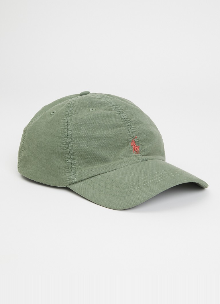 Ralph Lauren Jongens Pet met borduring en logo in de kleur Groen, maat: 2/4