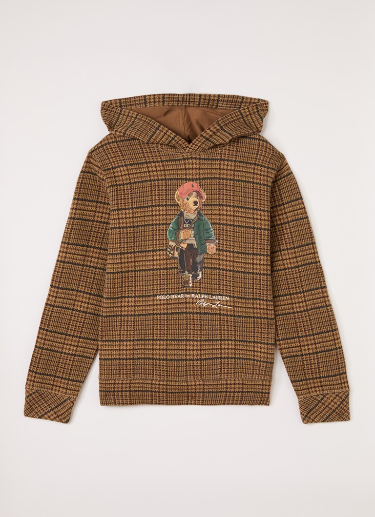 Ralph Lauren Jongens Hoodie met logoprint in de kleur Camel, maat: M=140