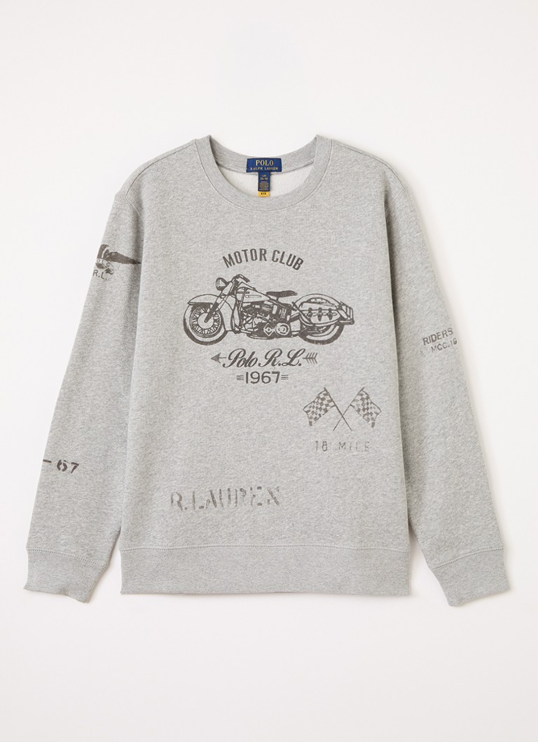 Ralph Lauren Jongens Sweater met logoprint in de kleur Antraciet, maat: L=152