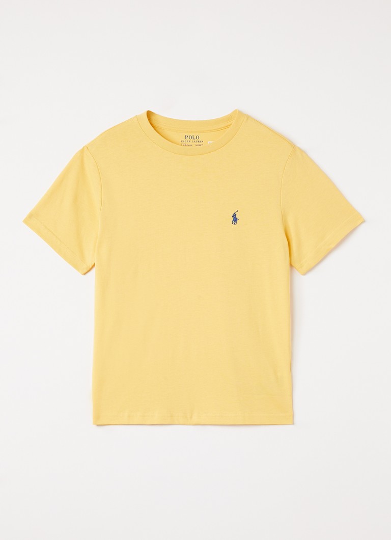 Ralph Lauren Jongens T-shirt met logo in de kleur Geel, maat: S=128