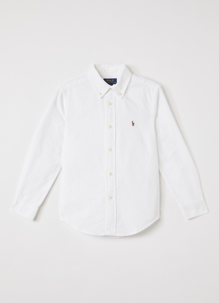 Ralph Lauren Jongens Blouse met logoborduring in de kleur Wit, maat: 3