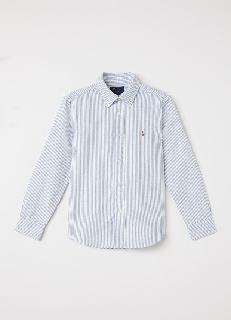 Ralph Lauren Jongens Blouse met logoborduring in de kleur Lichtblauw, maat: 6
