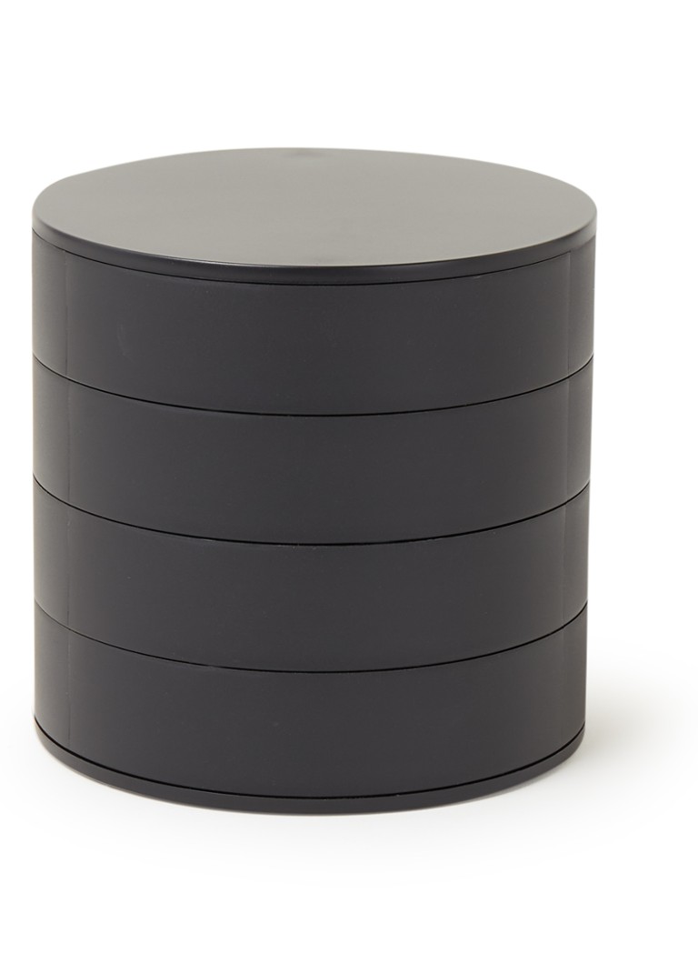 Yamazaki Tower opbergdoos 4-laags Zwart - Deal