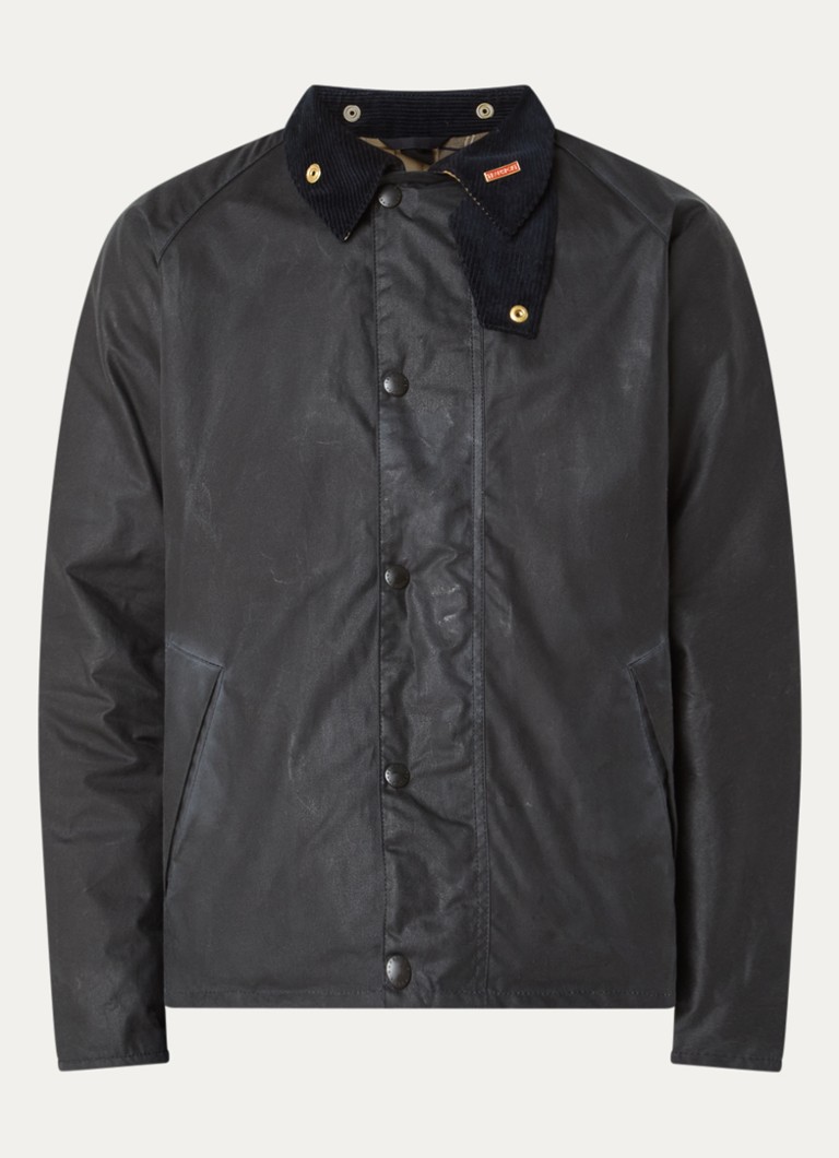 Barbour Heren Icons barn jack met steekzakken in de kleur Donkerblauw, maat: S