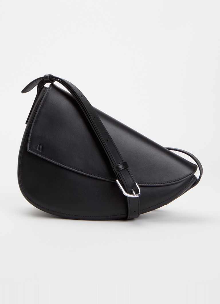 KAAI Dames Rebel crossbodytas van leer in de kleur Zwart, maat: OZ