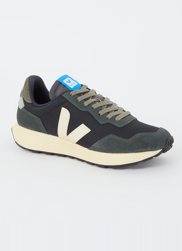 Veja Heren Paulistana Ripstop sneaker van mesh met suède details in de kleur Donkerblauw, maat: 40