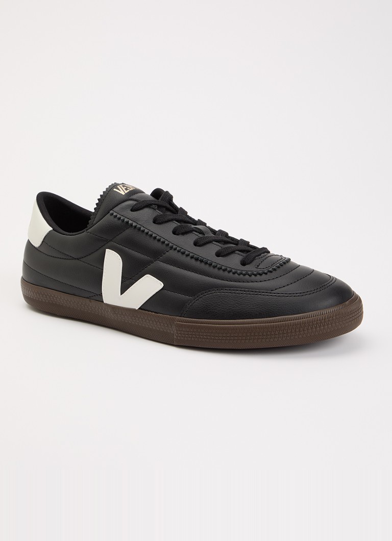 Veja Heren Panenka sneaker van leer in de kleur Zwart, maat: 43