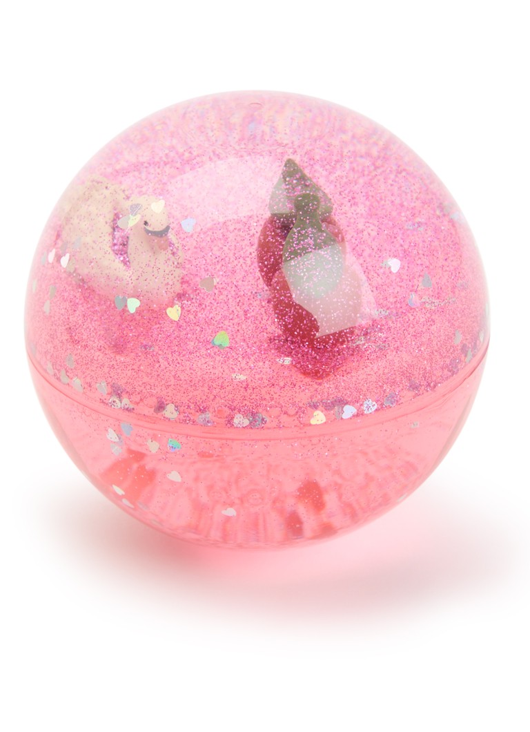 Konges Sløjd Glitter water speelbal 8 cm in de kleur Donkerroze, maat: 1MAAT