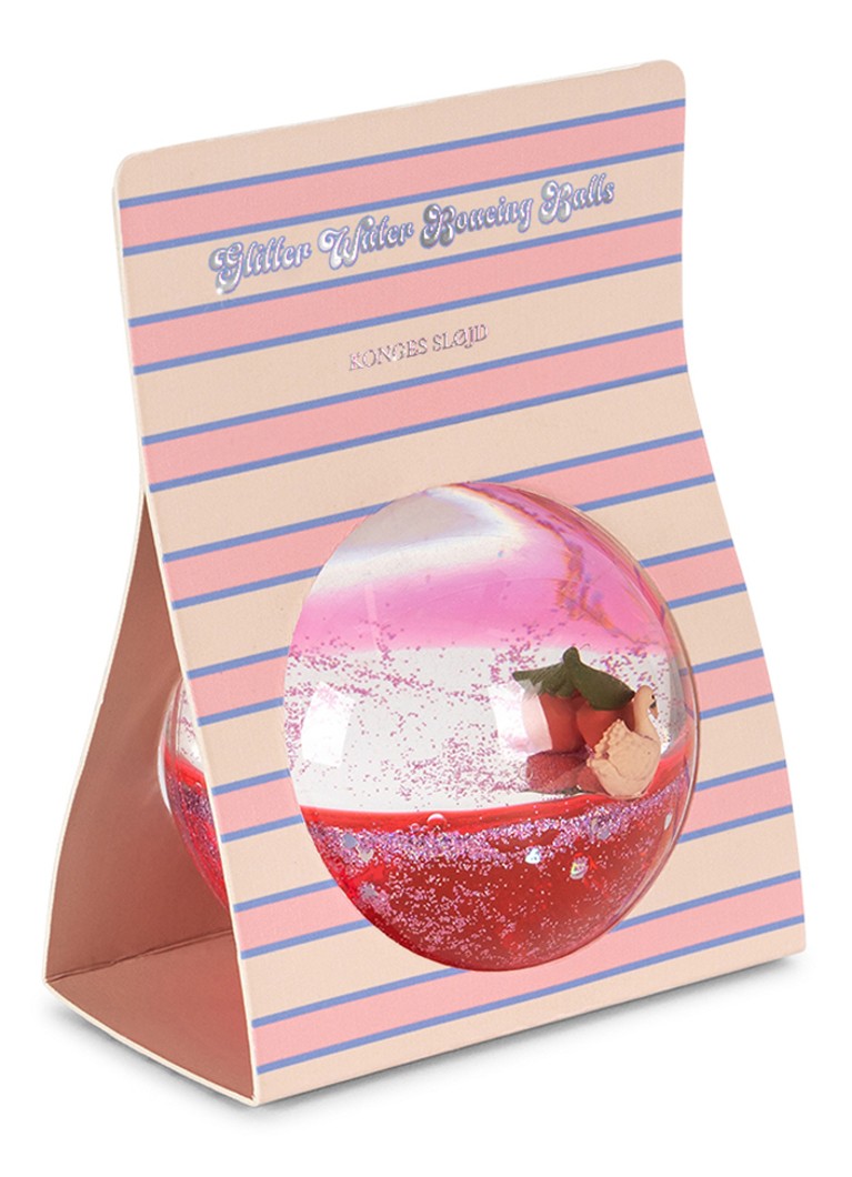 Konges Sløjd Glitter waterbal 8,2 cm in de kleur Roze, maat: 1MAAT