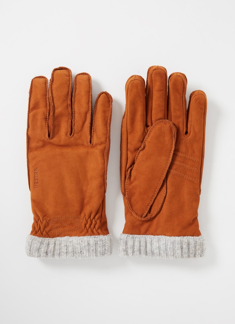 Hestra Heren Joar handschoenen van nubuck in de kleur Camel, maat: 9