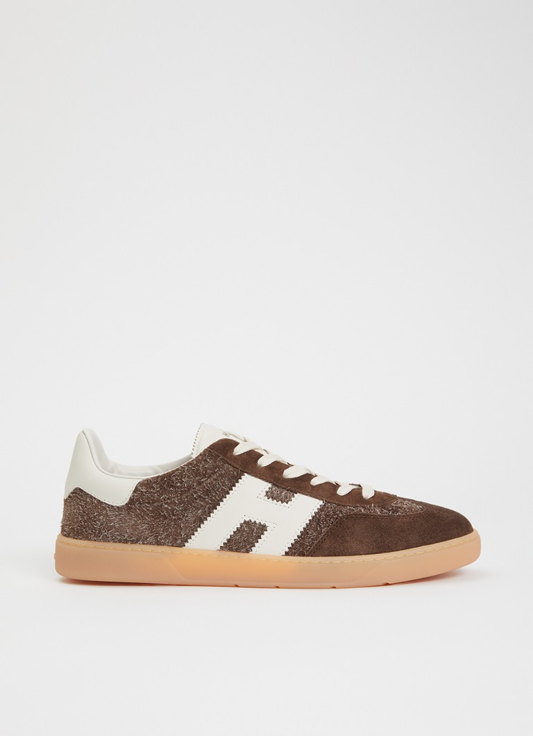 Hogan Heren Cool sneaker van suède in de kleur Bruin, maat: 43