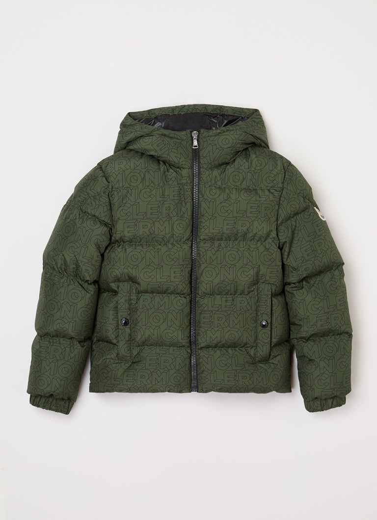 Moncler Jongens Fergus puffer jack met donsvulling in de kleur Groen, maat: 152