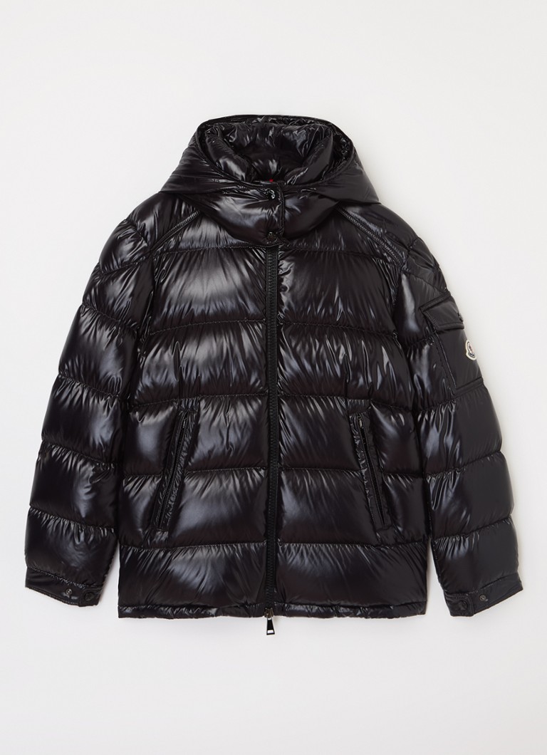 Moncler Jongens Maire puffer jack met donsvulling in de kleur Zwart, maat: 128