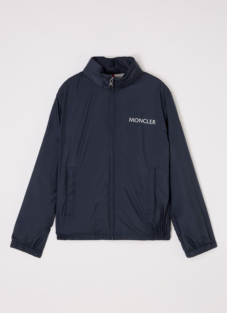 Moncler Jongens Warne jack met opbergbare capuchon in de kleur Donkerblauw, maat: 116