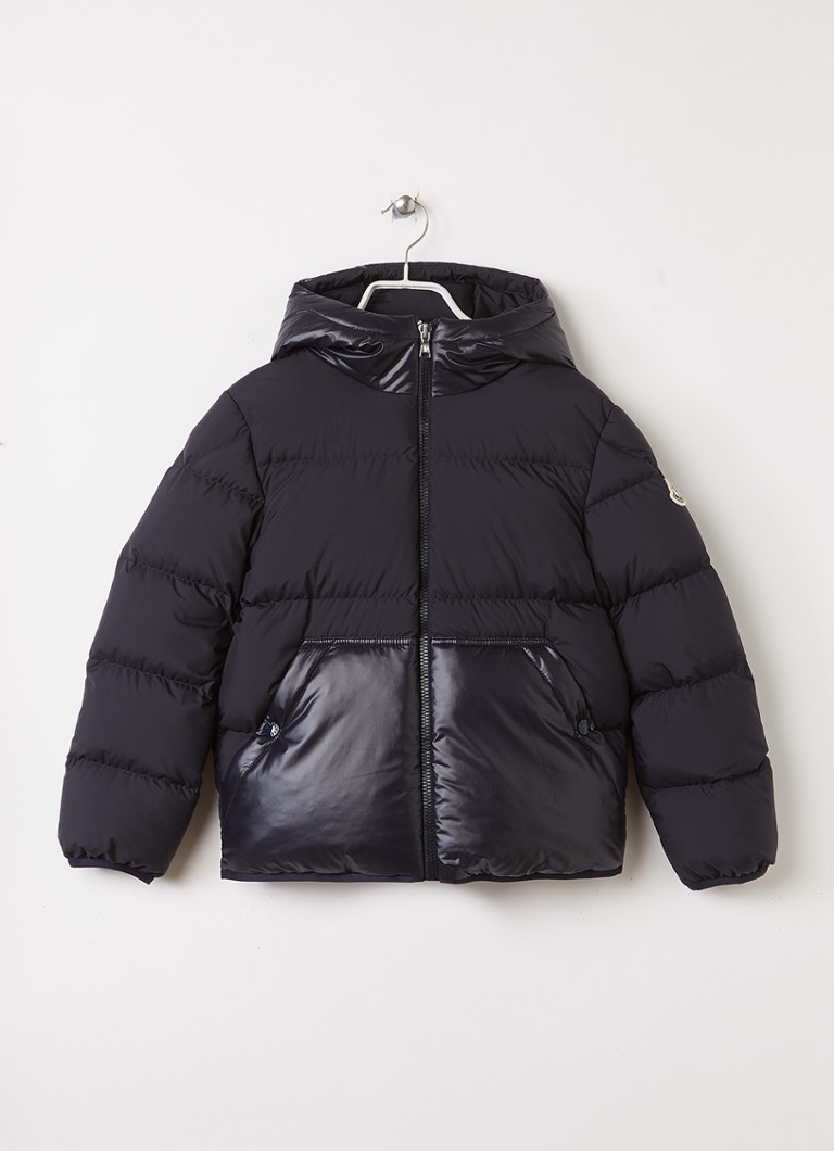 Moncler Jongens Barin puffer jack met donsvulling in de kleur Donkerblauw, maat: 164