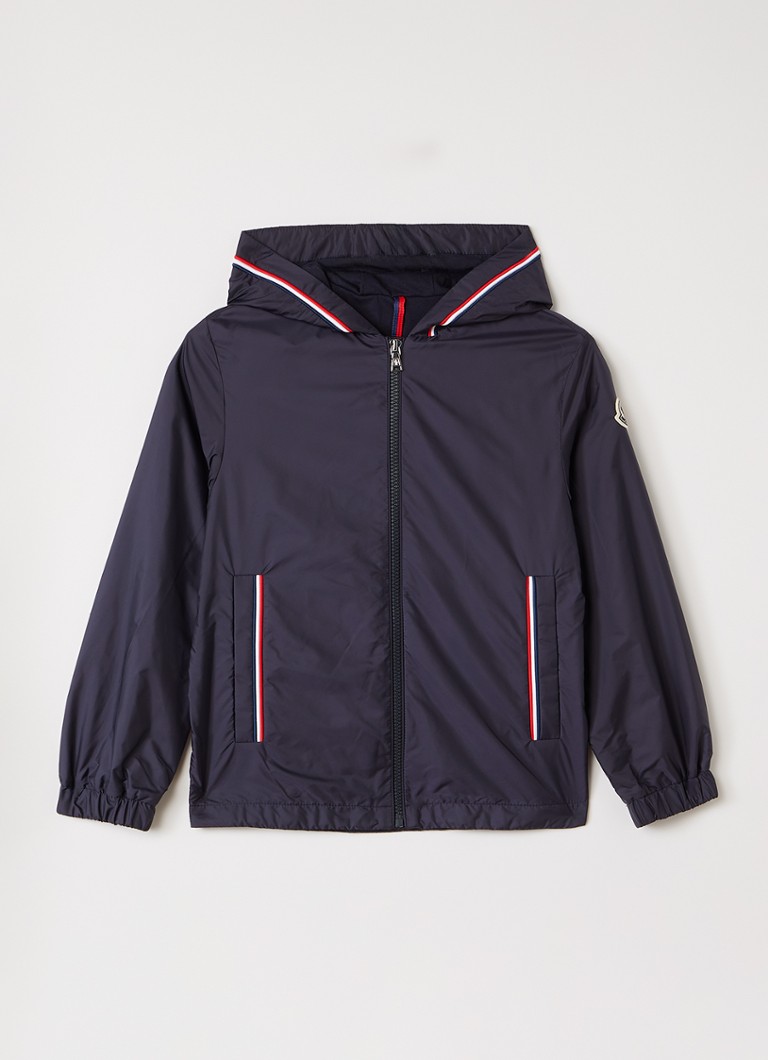 Moncler Jongens Granduc windjack met capuchon in de kleur Donkerblauw, maat: 12A=152