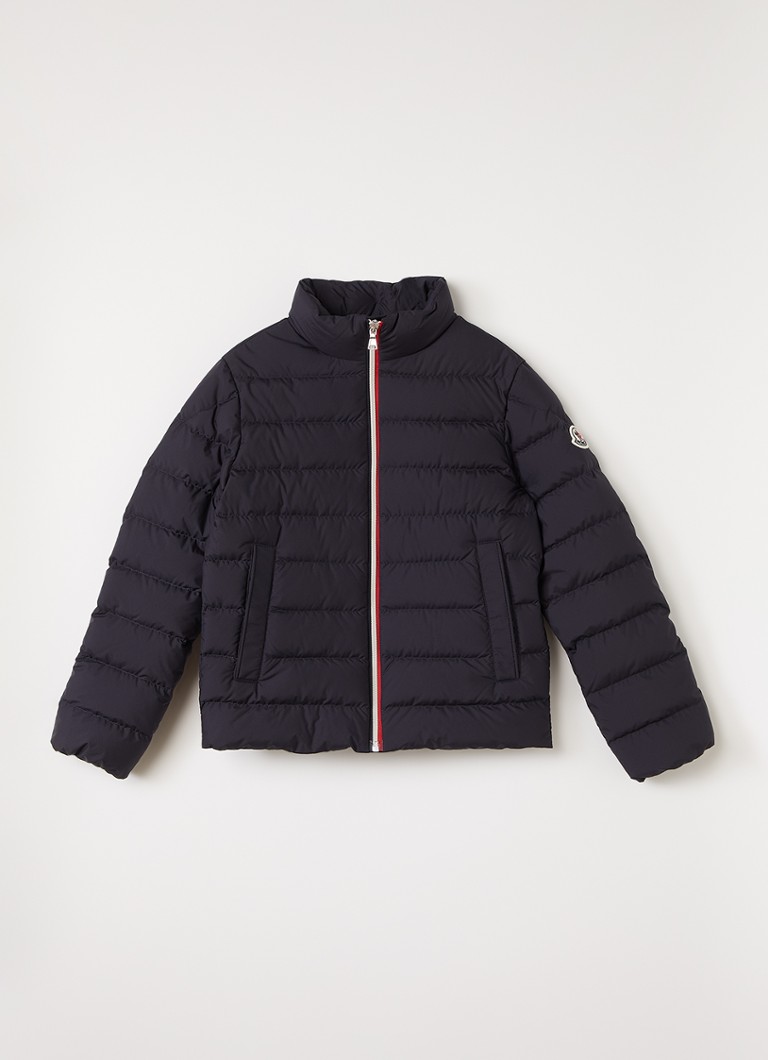 Moncler Jongens Serapio puffer jack met ritszakken in de kleur Donkerblauw, maat: 14A=164