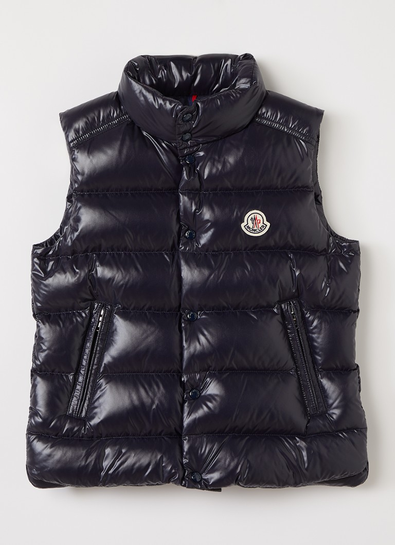 Moncler Jongens Tib bodywarmer met ritszakken in de kleur Donkerblauw, maat: 6A=116