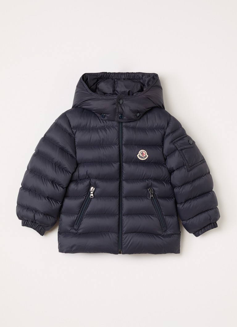 Moncler Jongens Jules puffer jack met donsvulling in de kleur Blauw, maat: 2JR