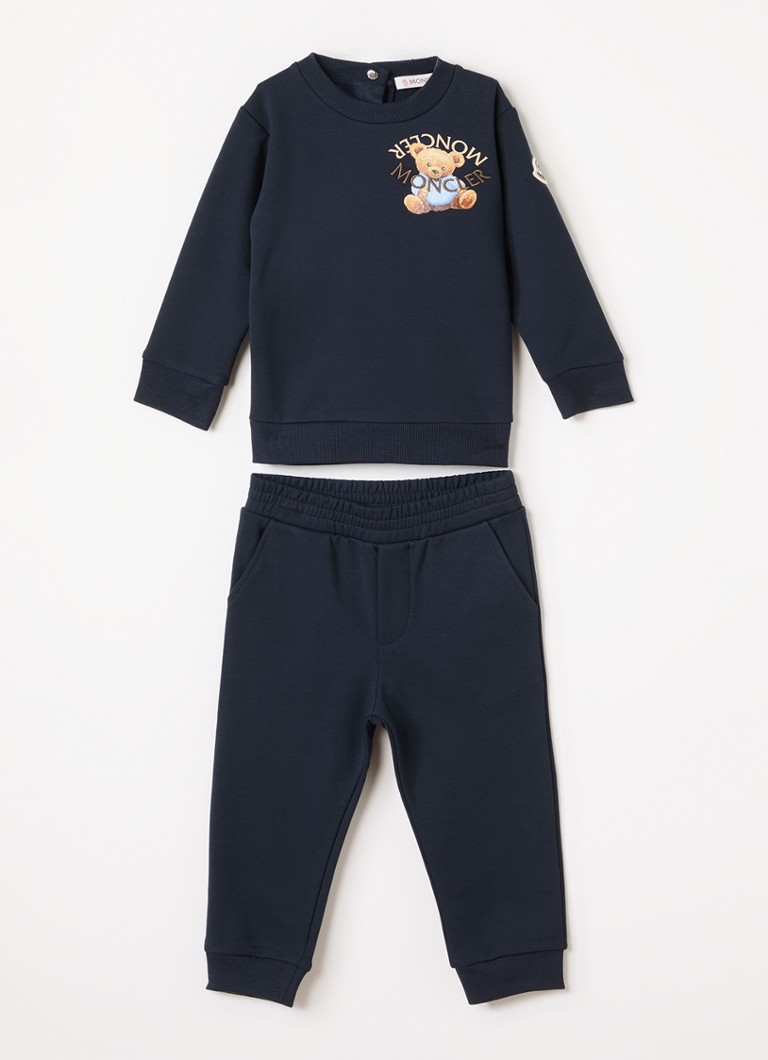 Moncler Jongens Ensemble set met sweater en legging 2-delig in de kleur Donkerblauw, maat: 3JR