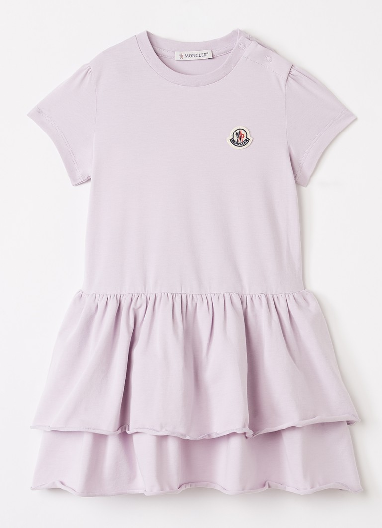 Moncler Meisjes Jurk met logo in de kleur Lila, maat: 2A=92