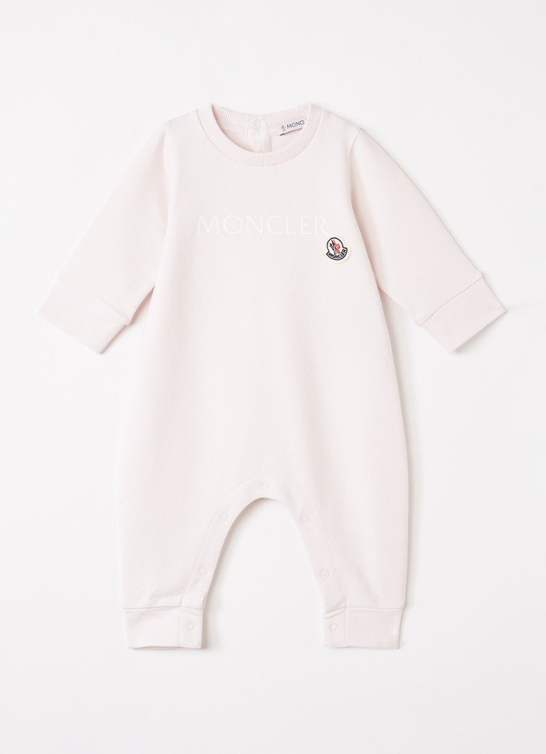 Moncler Meisjes Babypak met logo in giftbox in de kleur Lichtroze, maat: 1/3M=56