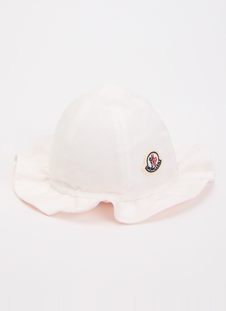 Moncler Meisjes Bucket hoed met streepprint in de kleur Lichtroze, maat: 42