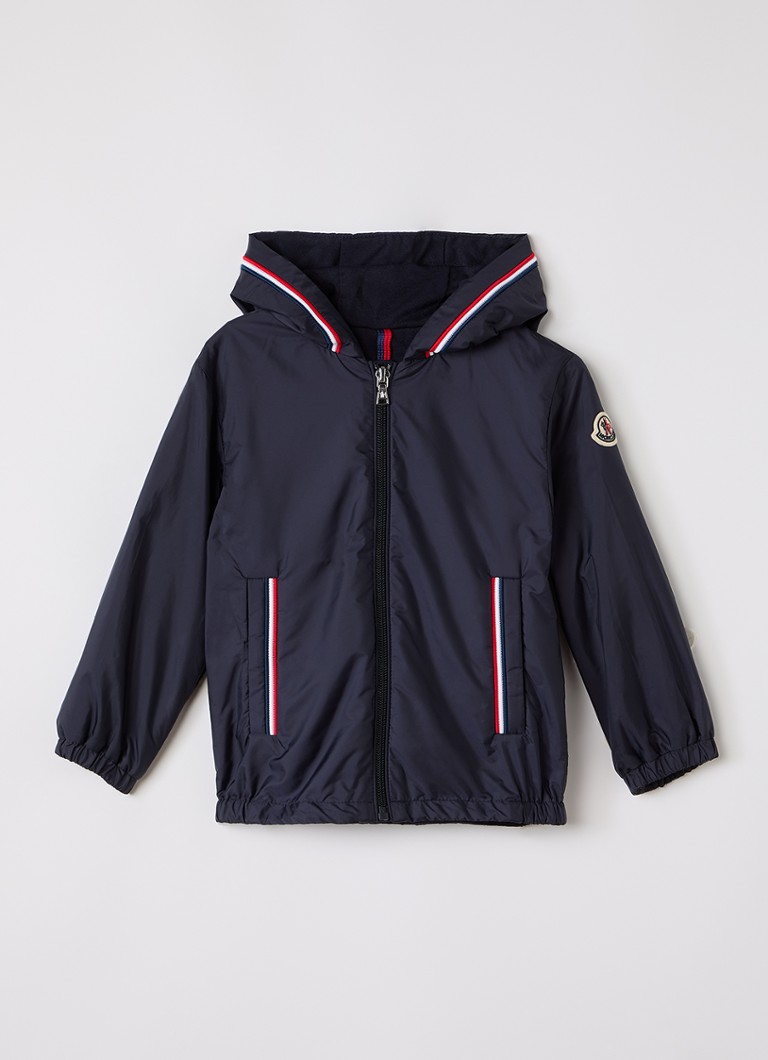 Moncler Jongens Granduc windjack met steekzakken in de kleur Donkerblauw, maat: 2A=92