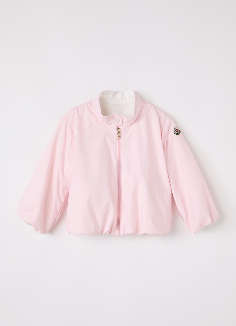 Moncler Meisjes Luce jack met logo in de kleur Lichtroze, maat: 2A=92