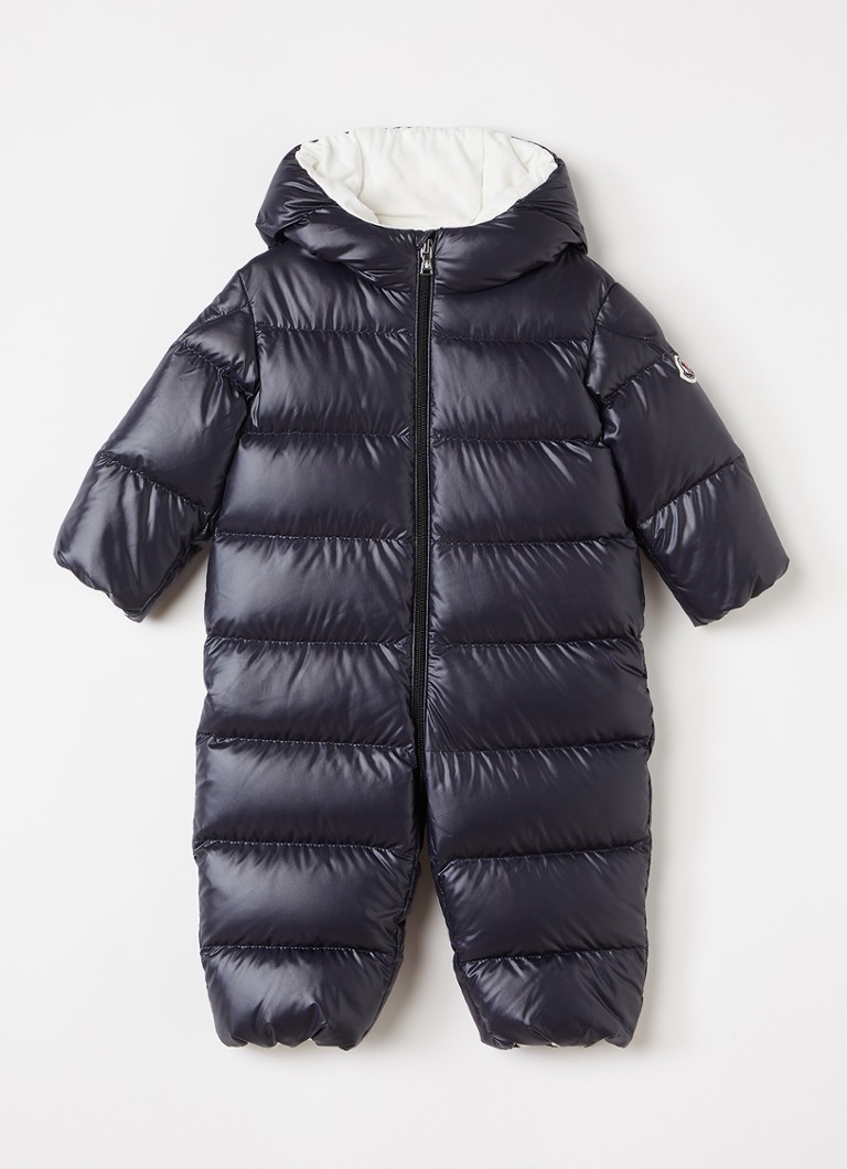 Moncler Meisjes Alanie gewatteerd babypak met donsvulling in de kleur Donkerblauw, maat: 98