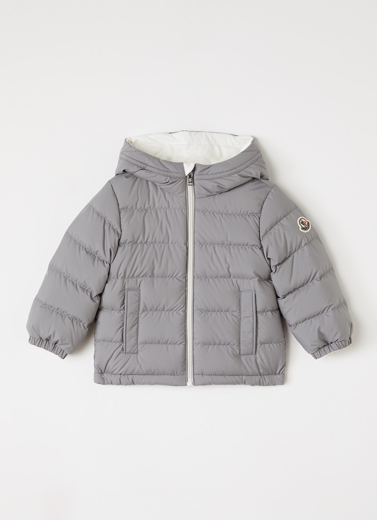 Moncler Meisjes Brannock gewatteerd jack in de kleur Grijs, maat: 86