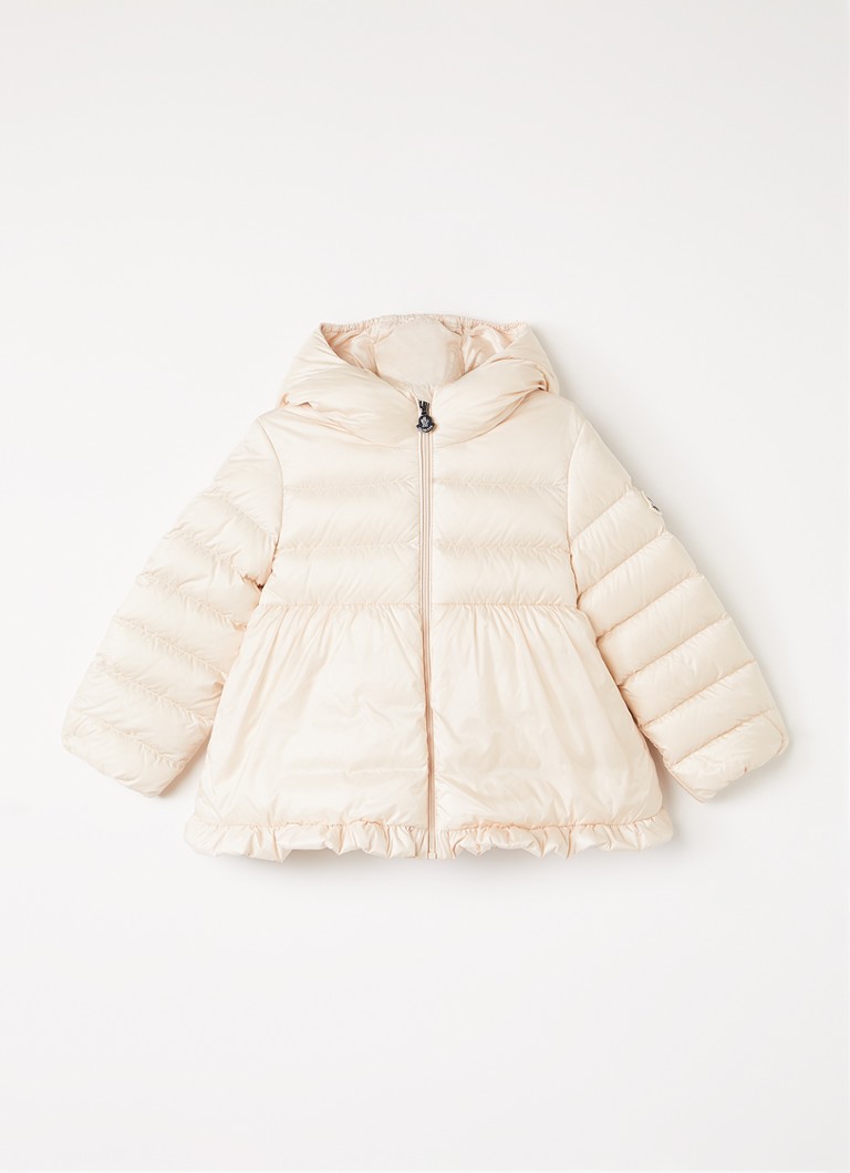 Moncler Meisjes Odile pufferjack met donsvulling in de kleur Creme, maat: 3A=98