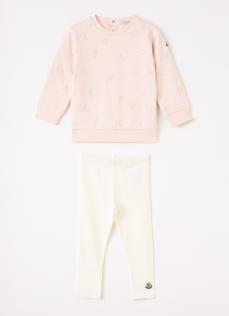 Moncler Meisjes Set van sweater met legging 2-delig in de kleur Roze, maat: 2A=92