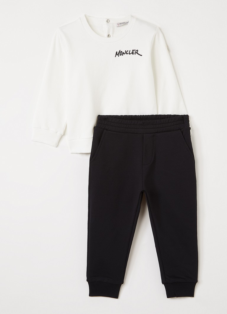 Moncler Jongens Set van sweater met joggingbroek 2-delig in de kleur Zwart, maat: 2A=92
