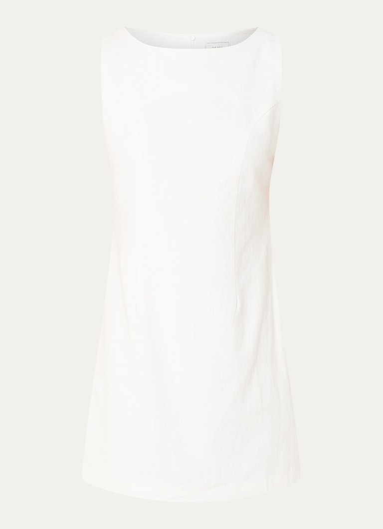 Neo Noir Dames Bruna mouwloze mini jurk met ronde hals in de kleur Creme, maat: 42