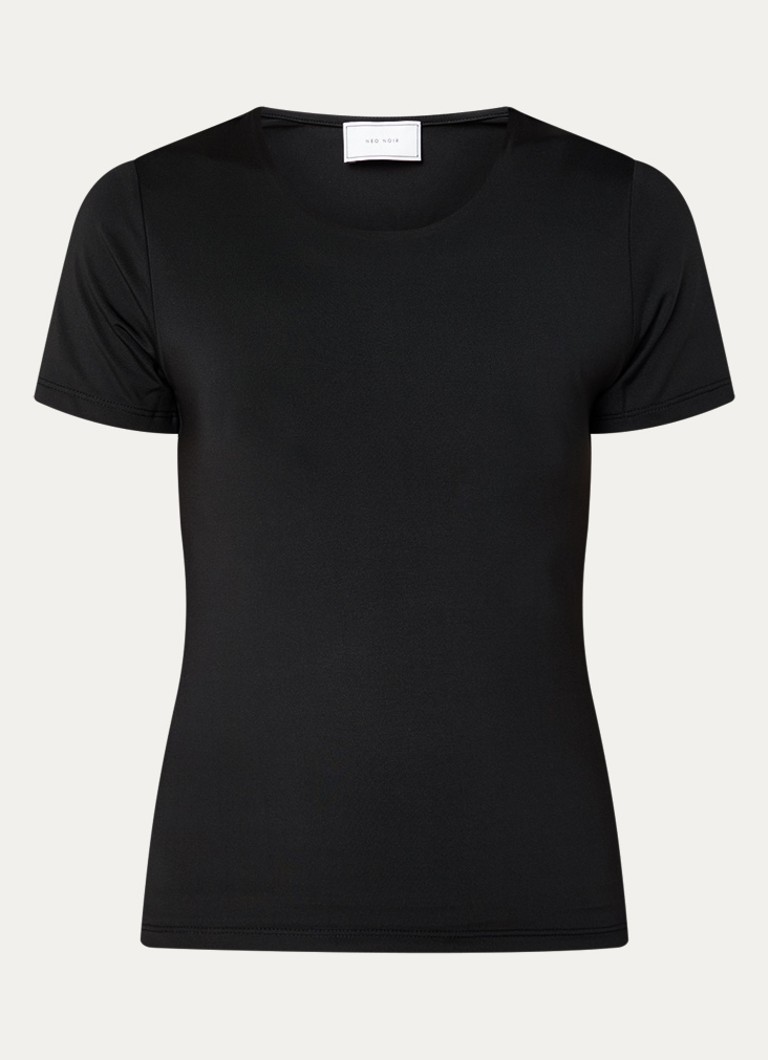 Neo Noir Dames Verna T-shirt van jersey in de kleur Zwart, maat: 34