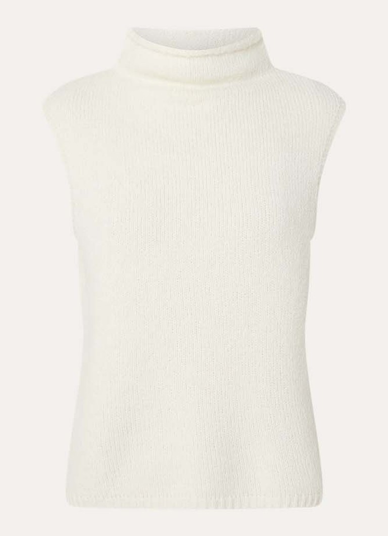 Neo Noir Dames Odelia grofgebreide top in alpaca wolblend in de kleur Gebroken wit, maat: 38