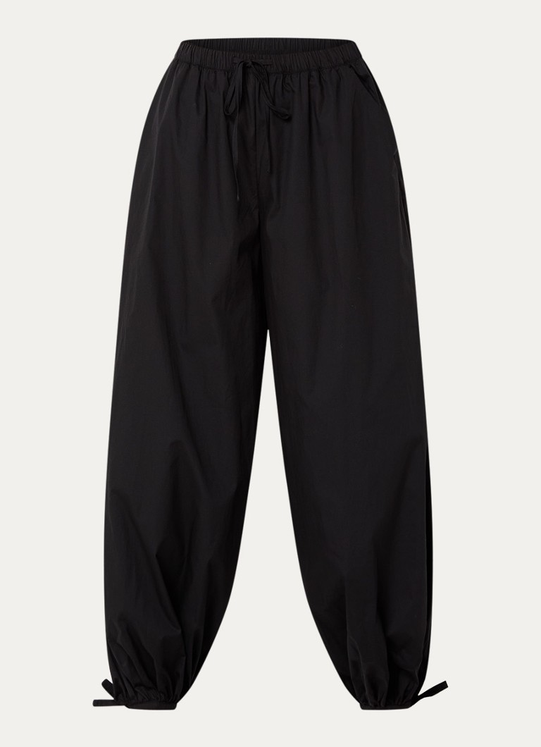 Neo Noir Dames Roxane high waist balloon fit broek met steekzakken in de kleur Zwart, maat: 42