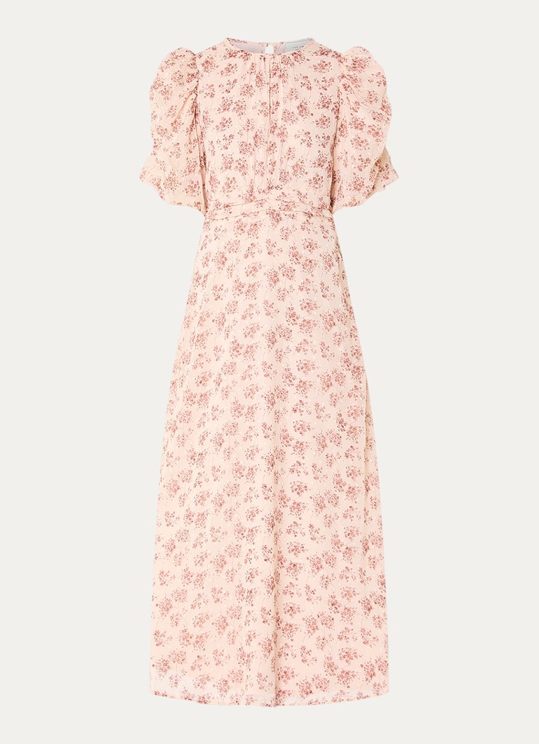 Neo Noir Dames Kikka maxi jurk met bloemenprint in de kleur Lichtroze, maat: 34