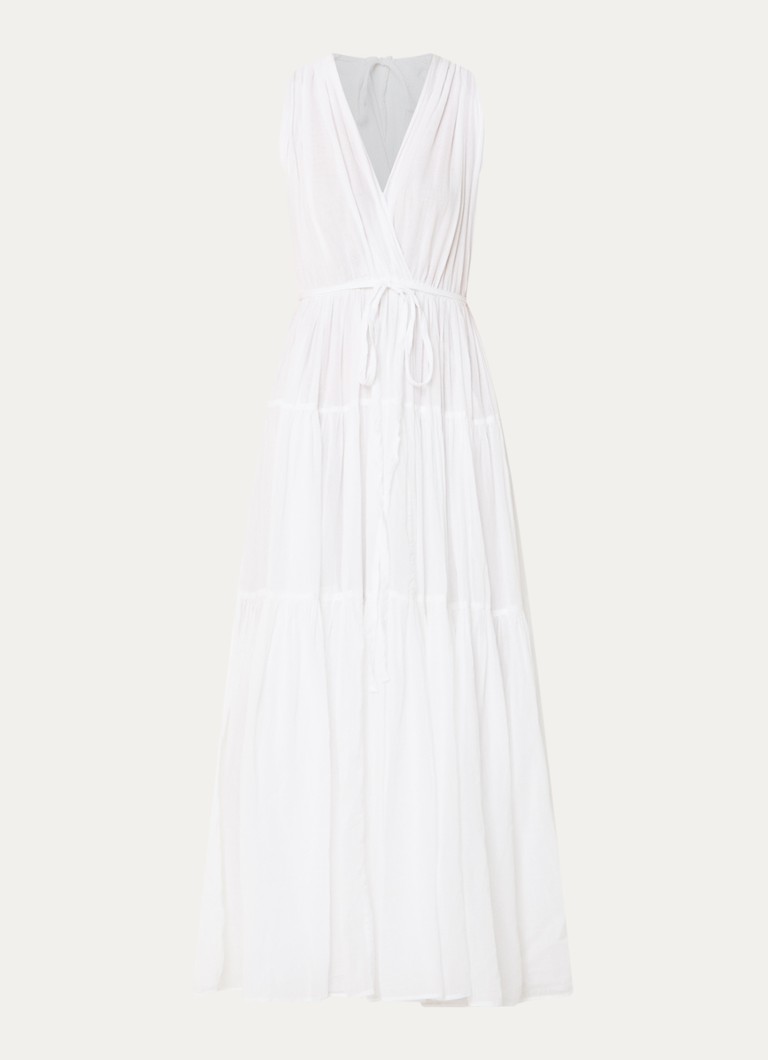 Neo Noir Dames Misha maxi jurk met V-hals in de kleur Wit, maat: 42