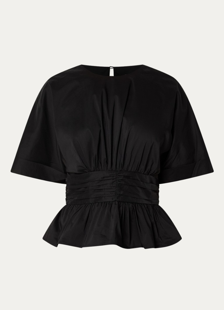 Neo Noir Dames Annegret tuniek met ronde hals in de kleur Zwart, maat: 42